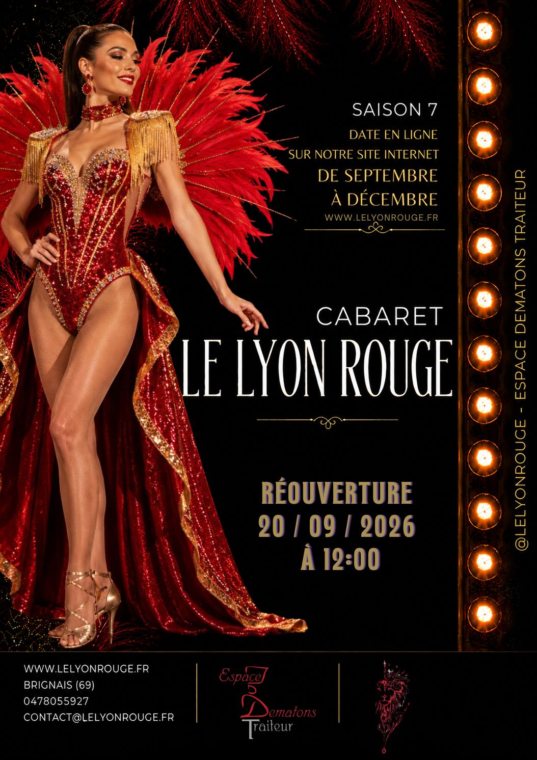 Spectacle cabaret LE LYON ROUGE à Brignais